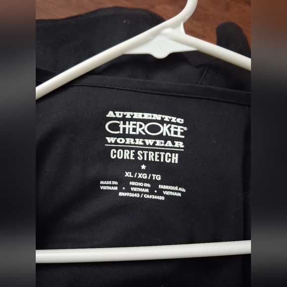 4 Cherokee Workwear Core Stretch  Scrub Jacket Black XL Women - Picture 3 of 6